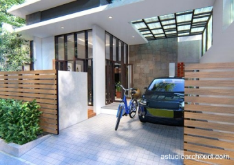 Desain Rumah 10x12m Kamar Utama dengan Bathtub [kode 237]