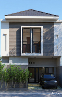 DESAIN RUMAH MODERN 7x9 METER – 3 KAMAR TIDUR [kode 037E]
