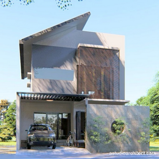 [kode 011] Rumah di lahan 8x10 dengan Area Duduk Luar