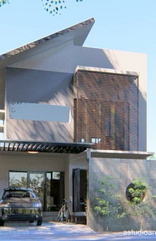 [kode 011] Rumah di lahan 8x10 dengan Area Duduk Luar
