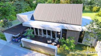 [kode 012z] Rumah melebar - Menggabungkan dua rumah tipe 45 - 16x13m 