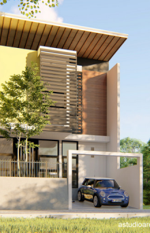 [kode 016] Rumah 7x13,5m Kesan Terbuka dengan 3 kamar