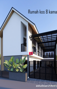 [kode Kos1] Rumah Kos 8 Kamar + Rumah Tinggal, Lahan 8.5 x 23.5 m