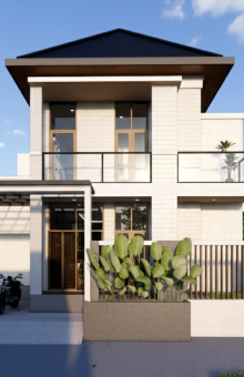 Lahan 13x16m [kode 313B] BALI STYLE Timeless House Design