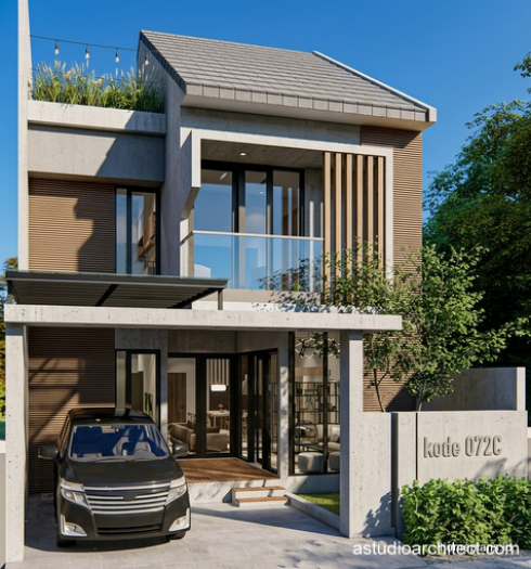 PENGEN RUMAH Kualitas Hotel Berbintang? Kayak gini desainnya 8x15m [kode 072C]