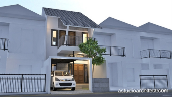 Rumah 3+1 kamar lahan 5x14m dengan Taman Dalam [kode 124]