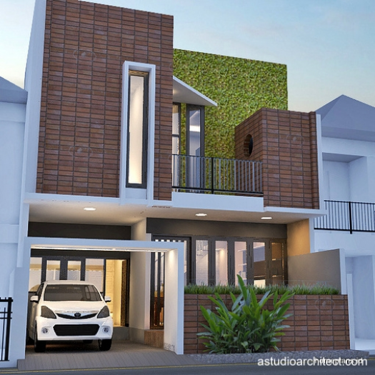 Rumah Modern Bata Ekspos - Lahan 8x9m2 [kode 138]