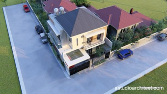 RUMAH POJOK ukuran 11x13 yang Trendy [kode 240]