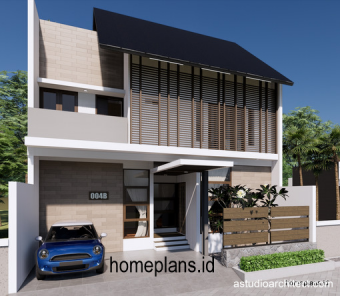 Secondary Skin - Rumah 4 kamar lahan 9x13m [kode 004B]